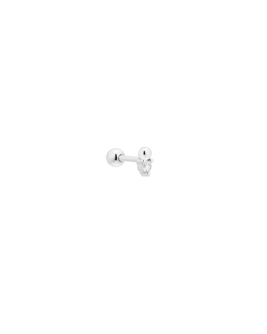 SILVER BOBBIE STUD (SINGLE) - LOVEY BY LOVEY