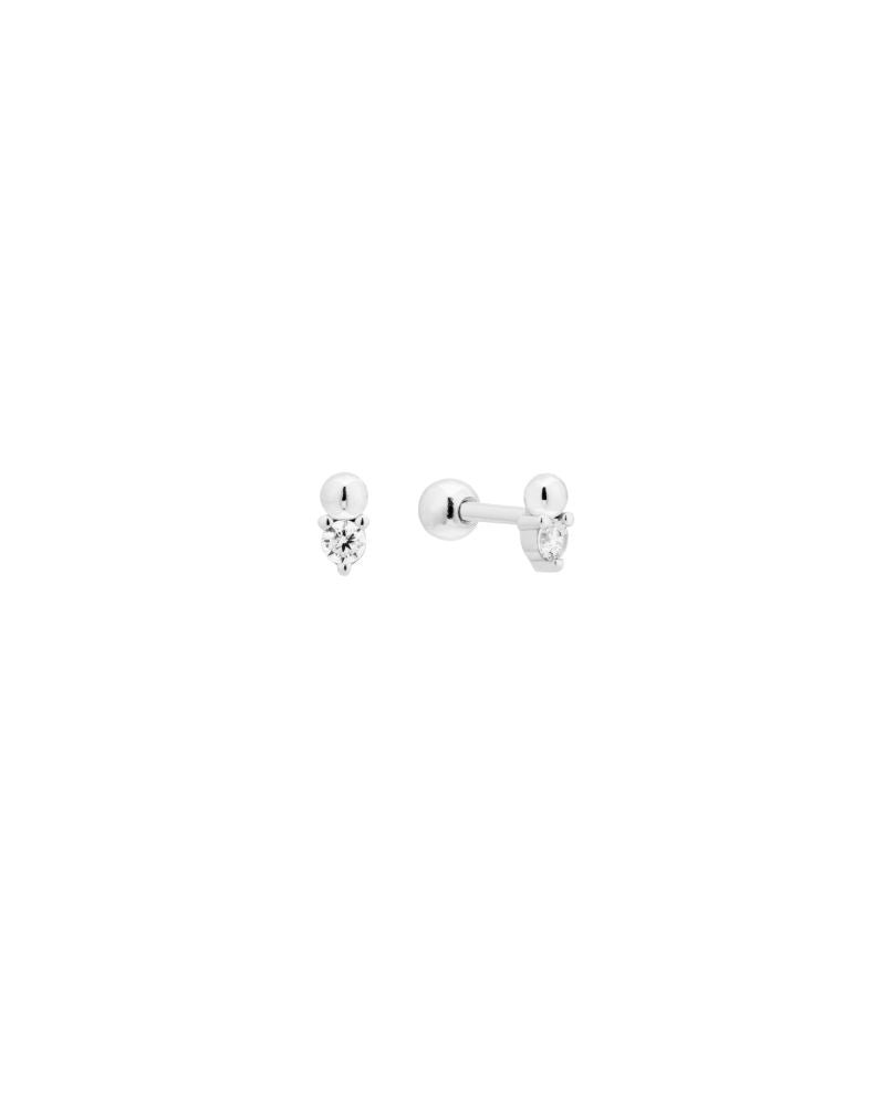 SILVER BOBBIE STUDS - LOVEY BY LOVEY
