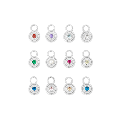 SILVER SOLSTICE (BIRTHSTONE) HUGGIE SET - LOVEY BY LOVEY