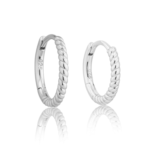 SILVER HARLOW HOOP & HUGGIE BUNDLE - LOVEY BY LOVEY