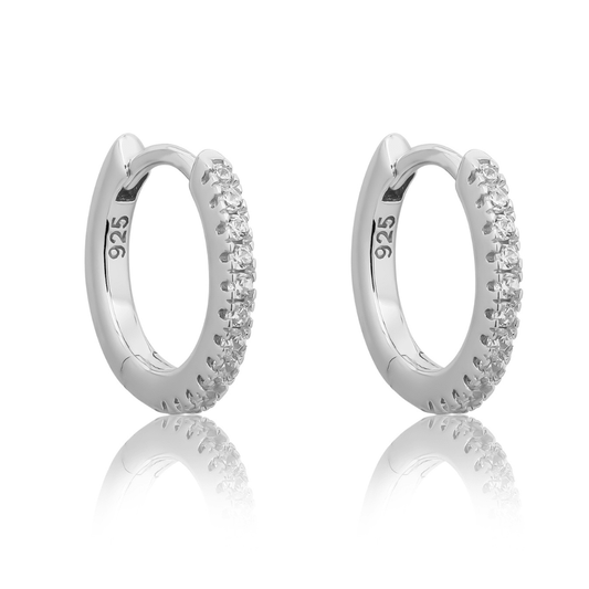 SILVER HOLLY HOOPS - LOVEY BY LOVEY