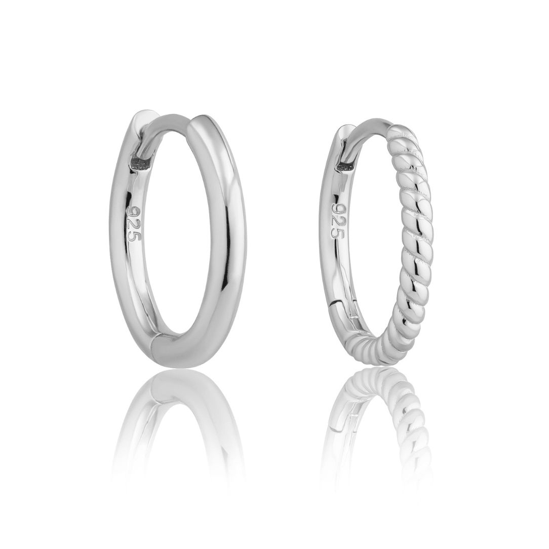 SILVER HOPE & HARLOW HOOP BUNDLE - LOVEY BY LOVEY