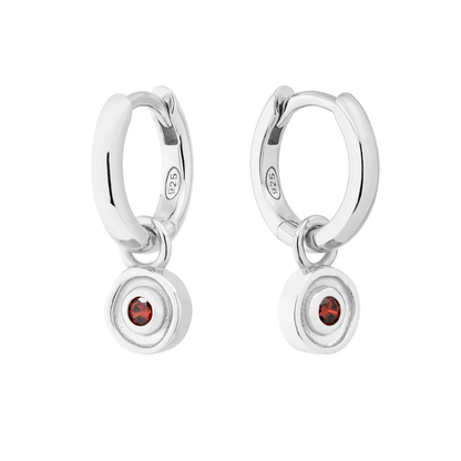 SILVER SOLSTICE (BIRTHSTONE) HUGGIE SET - LOVEY BY LOVEY