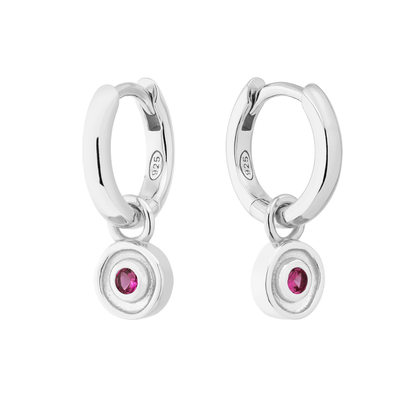 SILVER SOLSTICE (BIRTHSTONE) HUGGIE SET - LOVEY BY LOVEY