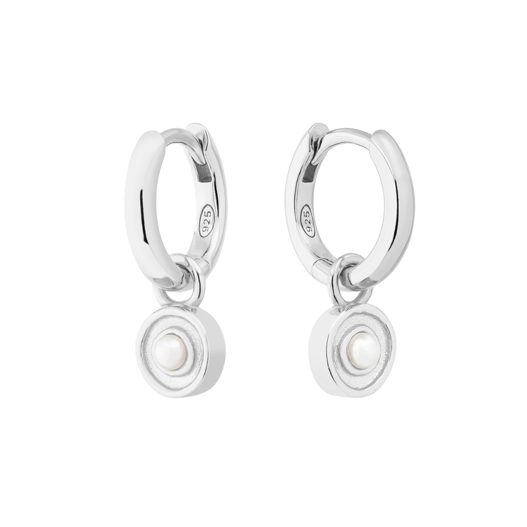 SILVER SOLSTICE (BIRTHSTONE) HUGGIE SET - LOVEY BY LOVEY