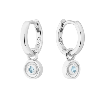 SILVER SOLSTICE (BIRTHSTONE) HUGGIE SET - LOVEY BY LOVEY