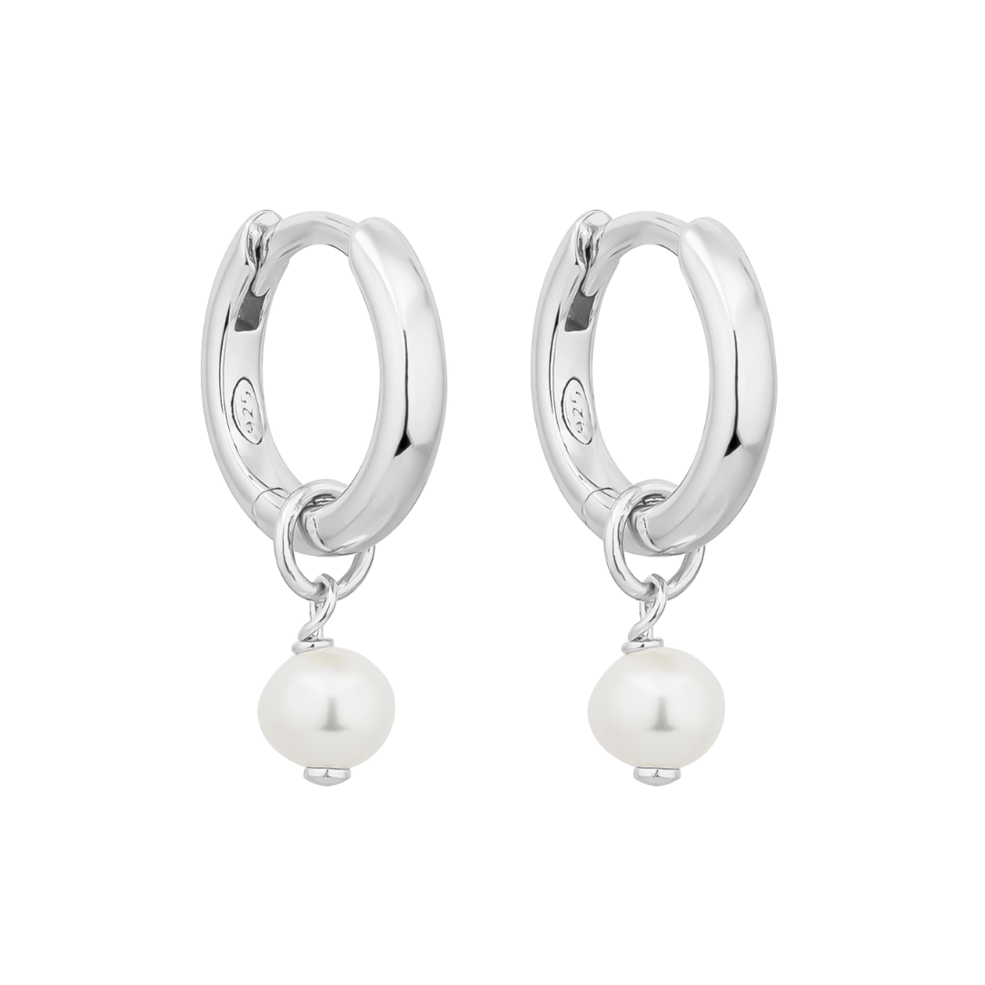 MOOREA PEARL CHARM HUGGIE SET - LOVEY BY LOVEY