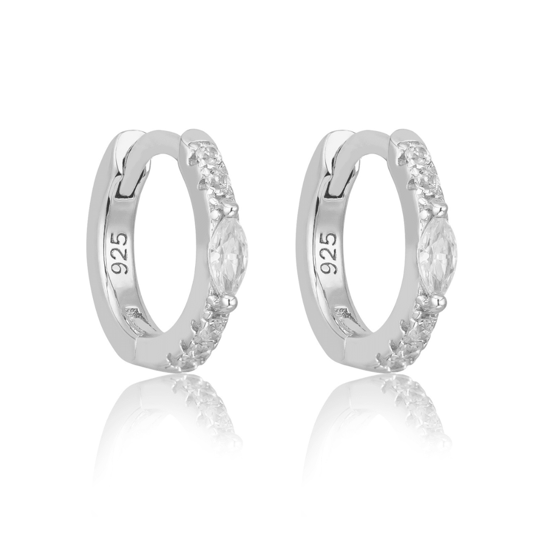 SILVER MYKONOS HUGGIES - LOVEY BY LOVEY