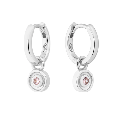 SILVER SOLSTICE (BIRTHSTONE) HUGGIE SET - LOVEY BY LOVEY