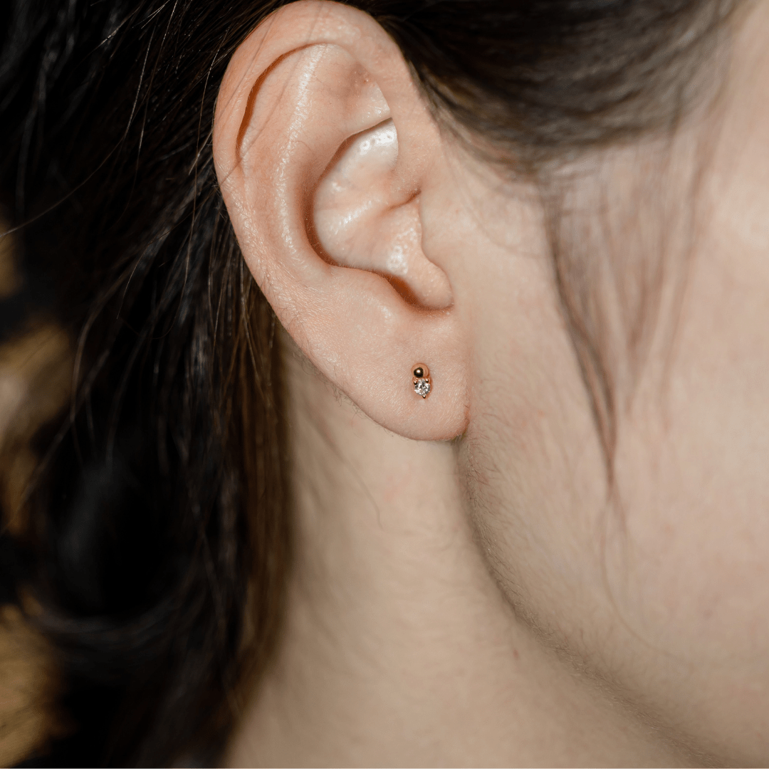 18K GOLD BOBBIE STUDS - LOVEY BY LOVEY