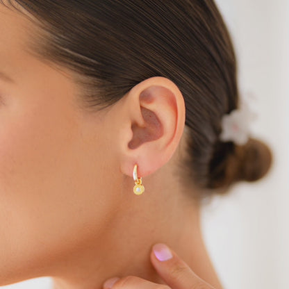 18K GOLD SOLSTICE HUGGIE SET